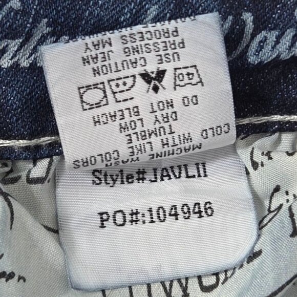 Cowgirl Tuff Womens Distressed Bootcut Jeans W29 L31 W Embroidered Back Pockets - Picture 9 of 9